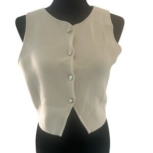 Zara Cropped Button Top